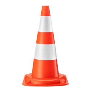 Con reflectant taronja 50cm